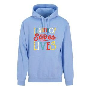 Retro Teardrop Save Lives RV Camping Camper Gift Unisex Surf Hoodie