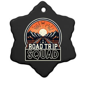 Road Trip Squad Matching Family Driving Vacation Ceramic Star Ornament