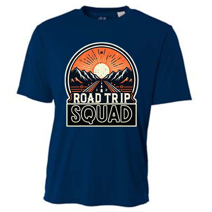 Road Trip Squad Matching Family Driving Vacation Cooling Performance Crew T-Shirt