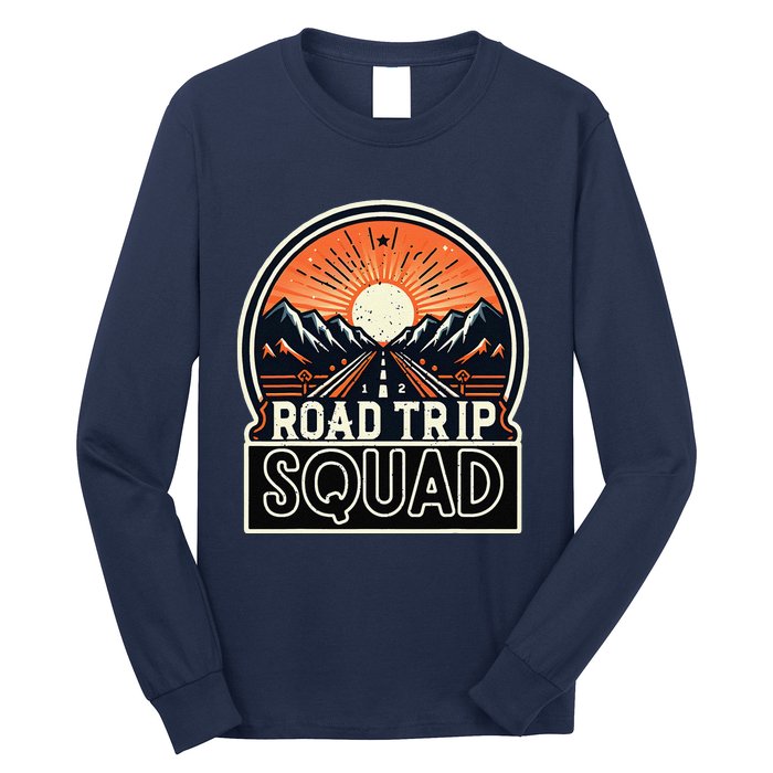 Road Trip Squad Matching Family Driving Vacation Long Sleeve Shirt