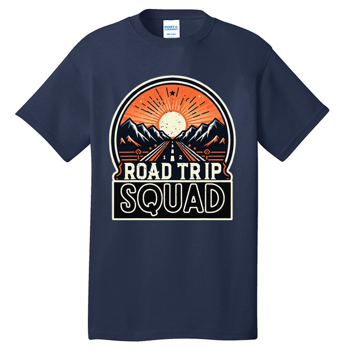 Road Trip Squad Matching Family Driving Vacation Tall T-Shirt