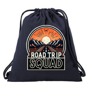 Road Trip Squad Matching Family Driving Vacation Drawstring Bag