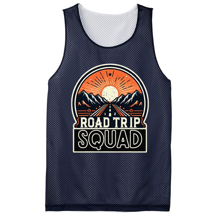 Road Trip Squad Matching Family Driving Vacation Mesh Reversible Basketball Jersey Tank