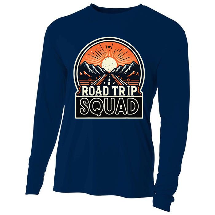 Road Trip Squad Matching Family Driving Vacation Cooling Performance Long Sleeve Crew