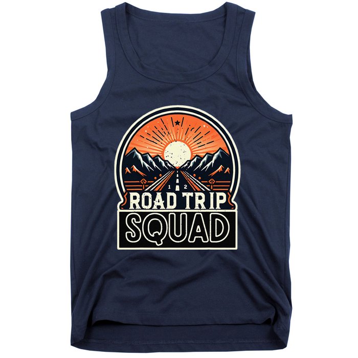 Road Trip Squad Matching Family Driving Vacation Tank Top