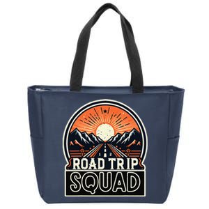 Road Trip Squad Matching Family Driving Vacation Zip Tote Bag