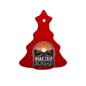 Road Trip Squad Matching Family Driving Vacation Ceramic Tree Ornament