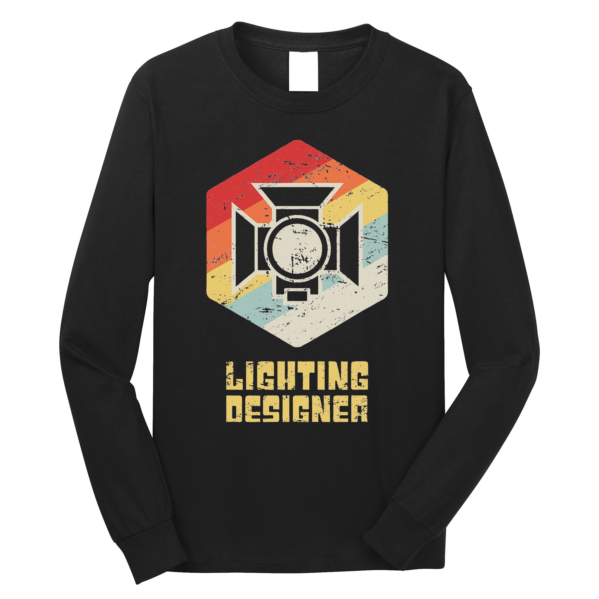 Retro Theater & Stage Lighting Ld Lighting Designer Long Sleeve Shirt