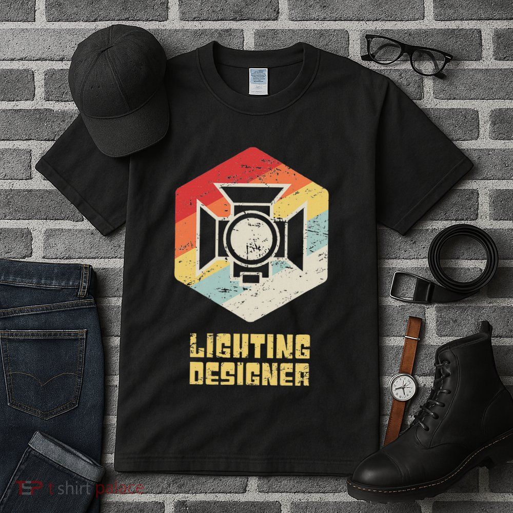 Retro Theater & Stage Lighting Ld Lighting Designer Tall T-Shirt