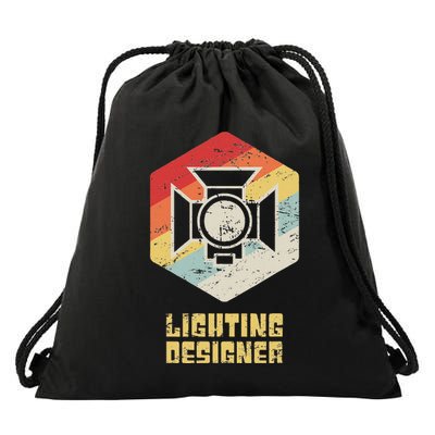 Retro Theater & Stage Lighting Ld Lighting Designer Drawstring Bag