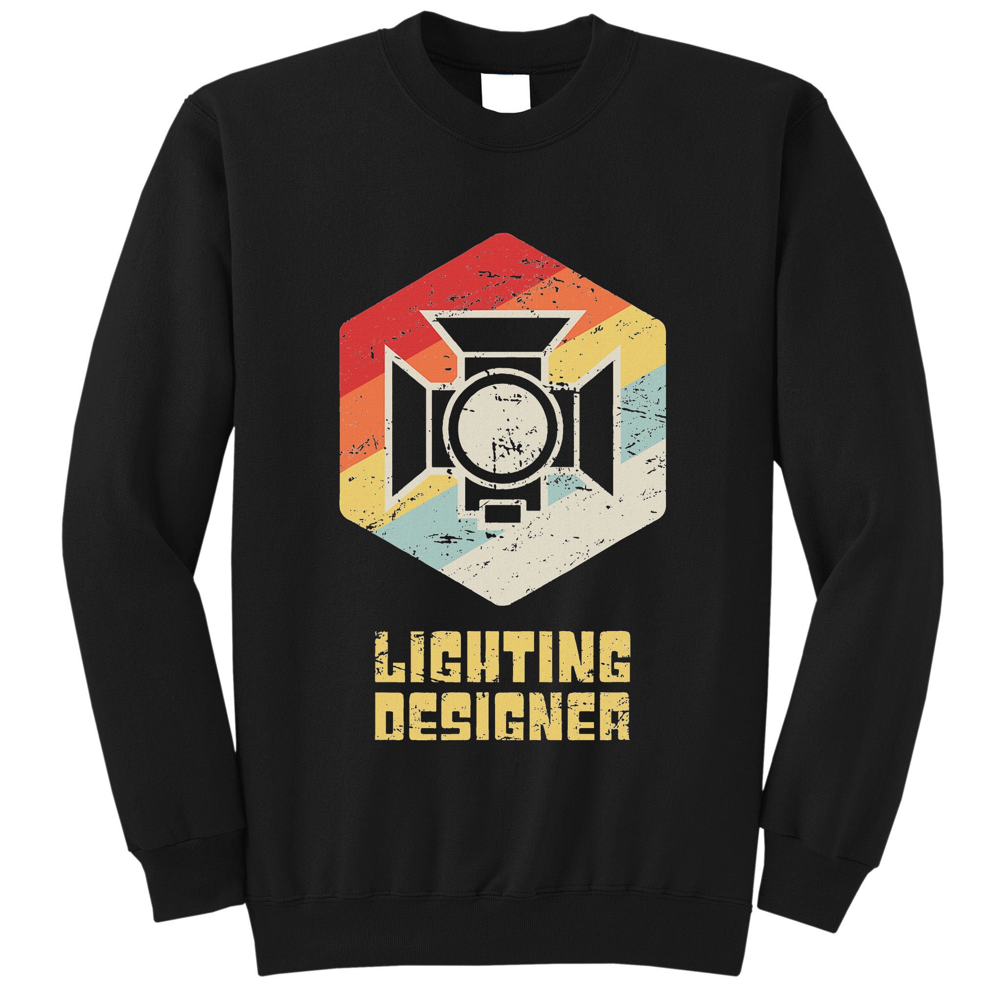 Retro Theater & Stage Lighting Ld Lighting Designer Tall Sweatshirt