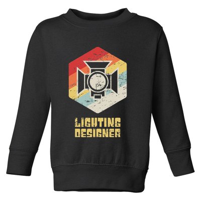 Retro Theater & Stage Lighting Ld Lighting Designer Toddler Sweatshirt