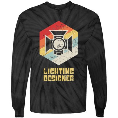 Retro Theater & Stage Lighting Ld Lighting Designer Tie-Dye Long Sleeve Shirt