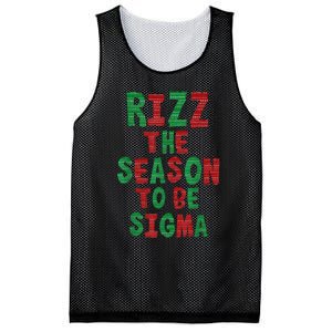 Rizz The Season Funny Gen Alpha Slang Christmas Teacher Mesh Reversible Basketball Jersey Tank