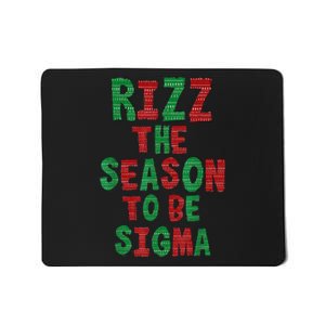 Rizz The Season Funny Gen Alpha Slang Christmas Teacher Mousepad