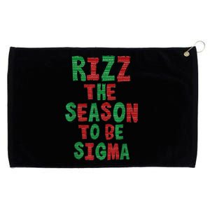 Rizz The Season Funny Gen Alpha Slang Christmas Teacher Grommeted Golf Towel