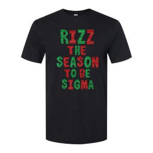 Rizz The Season Funny Gen Alpha Slang Christmas Teacher Softstyle CVC T-Shirt