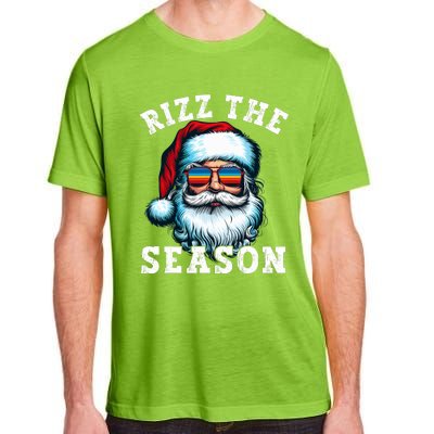 Rizz The Season Funny Christmas Santa Claus Rizzler Adult ChromaSoft Performance T-Shirt