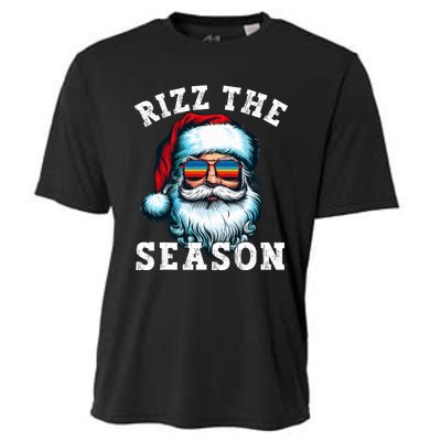 Rizz The Season Funny Christmas Santa Claus Rizzler Cooling Performance Crew T-Shirt