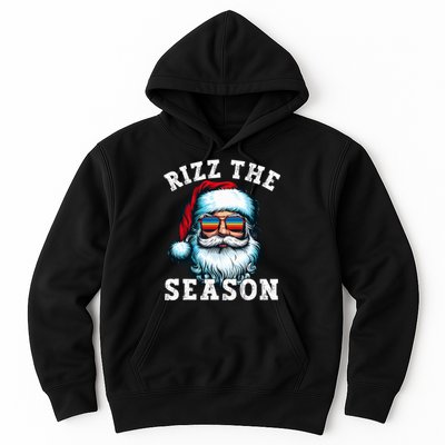 Rizz The Season Funny Christmas Santa Claus Rizzler Hoodie