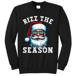 Rizz The Season Funny Christmas Santa Claus Rizzler Sweatshirt