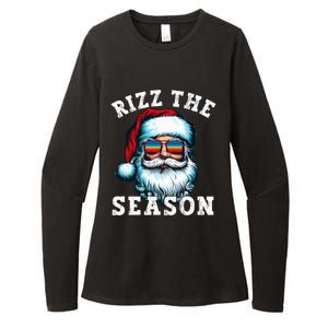 Rizz The Season Funny Christmas Santa Claus Rizzler Womens CVC Long Sleeve Shirt