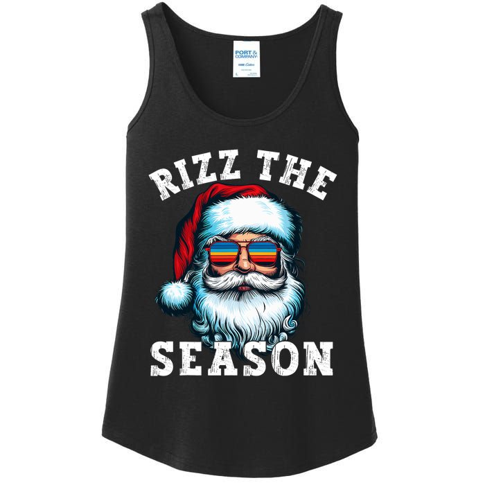 Rizz The Season Funny Christmas Santa Claus Rizzler Ladies Essential Tank