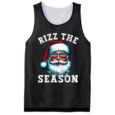 Rizz The Season Funny Christmas Santa Claus Rizzler Mesh Reversible Basketball Jersey Tank