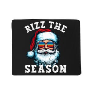 Rizz The Season Funny Christmas Santa Claus Rizzler Mousepad