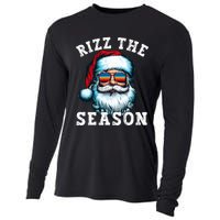 Rizz The Season Funny Christmas Santa Claus Rizzler Cooling Performance Long Sleeve Crew