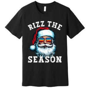 Rizz The Season Funny Christmas Santa Claus Rizzler Premium T-Shirt