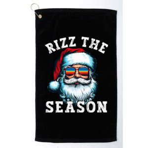 Rizz The Season Funny Christmas Santa Claus Rizzler Platinum Collection Golf Towel