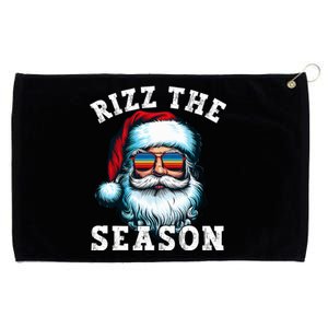 Rizz The Season Funny Christmas Santa Claus Rizzler Grommeted Golf Towel