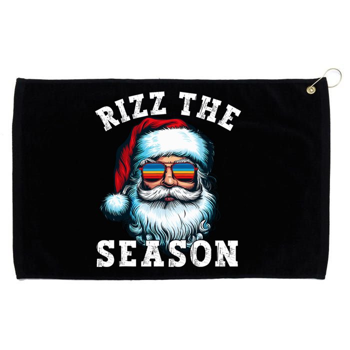 Rizz The Season Funny Christmas Santa Claus Rizzler Grommeted Golf Towel