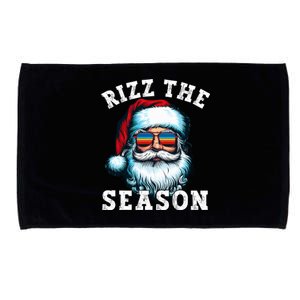 Rizz The Season Funny Christmas Santa Claus Rizzler Microfiber Hand Towel