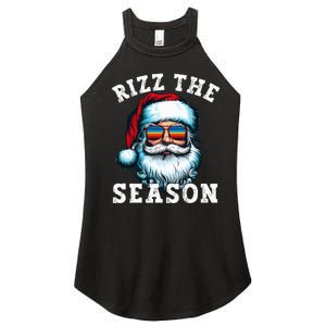 Rizz The Season Funny Christmas Santa Claus Rizzler Women's Perfect Tri Rocker Tank