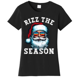 Rizz The Season Funny Christmas Santa Claus Rizzler Women's T-Shirt