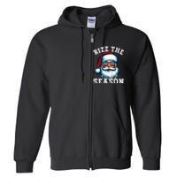 Rizz The Season Funny Christmas Santa Claus Rizzler Full Zip Hoodie