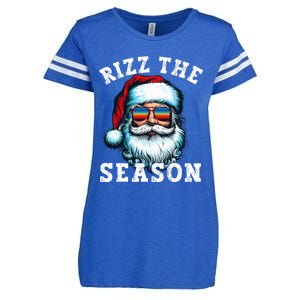 Rizz The Season Funny Christmas Santa Claus Rizzler Enza Ladies Jersey Football T-Shirt