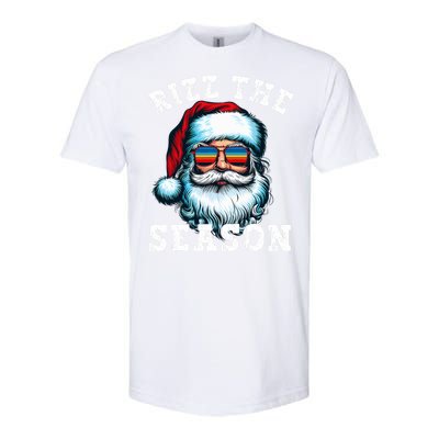 Rizz The Season Funny Christmas Santa Claus Rizzler Softstyle CVC T-Shirt