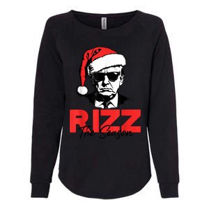 Rizz The Season Christmas Humorous Trump 2024 Santa Rizzler Womens California Wash Sweatshirt