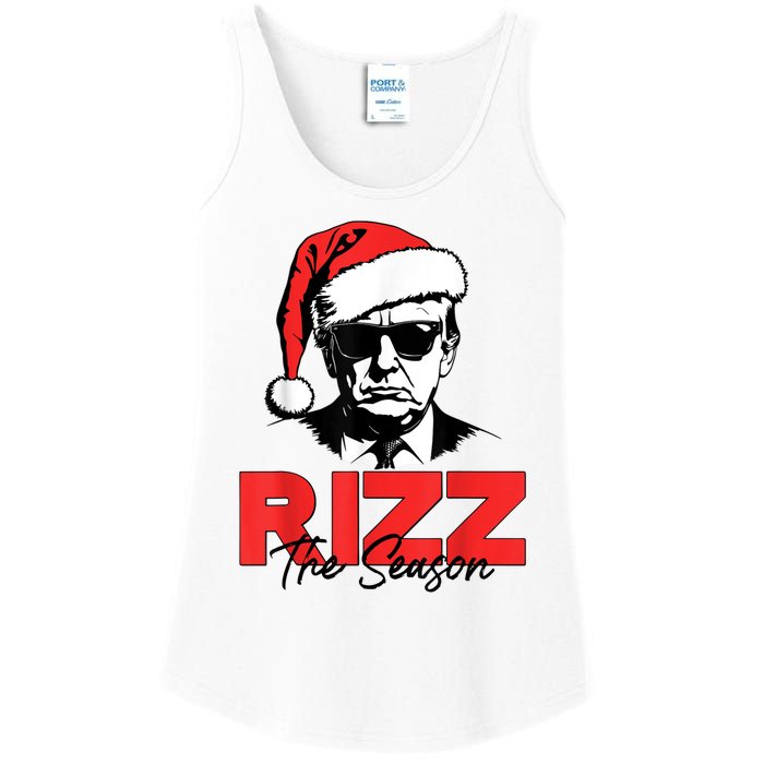 Rizz The Season Christmas Humorous Trump 2024 Santa Rizzler Ladies Essential Tank