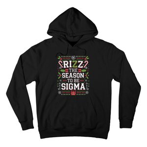 Rizz The Season To Be Sigma Gen Alpha Xmas Santa Christmas Hoodie