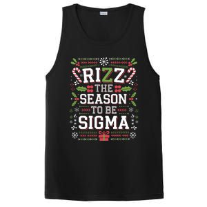 Rizz The Season To Be Sigma Gen Alpha Xmas Santa Christmas PosiCharge Competitor Tank