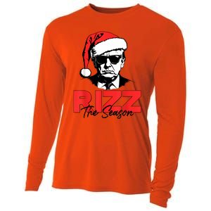 Rizz The Season Christmas Humorous Trump 2024 Santa Rizzler Cooling Performance Long Sleeve Crew