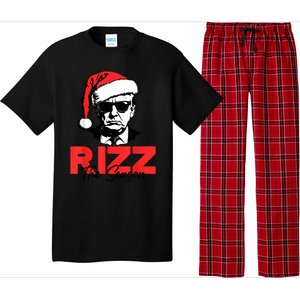 Rizz The Season Christmas Humorous Trump 2024 Santa Rizzler Pajama Set