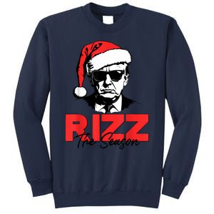 Rizz The Season Christmas Humorous Trump 2024 Santa Rizzler Sweatshirt