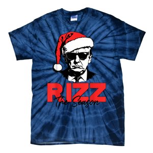 Rizz The Season Christmas Humorous Trump 2024 Santa Rizzler Tie-Dye T-Shirt