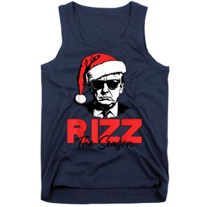 Rizz The Season Christmas Humorous Trump 2024 Santa Rizzler Tank Top