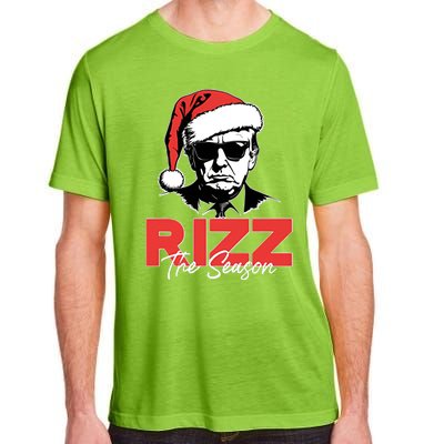 Rizz The Season Christmas Holiday Xmas Donald Trump President Adult ChromaSoft Performance T-Shirt